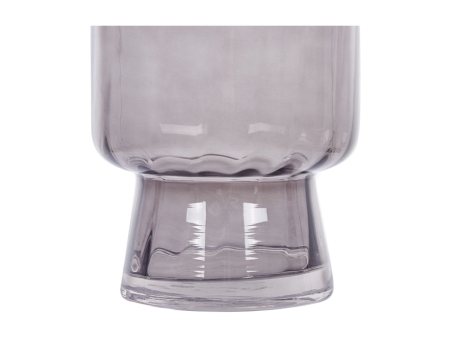 Blumenvase MEGALO Glas 26 cm Grau