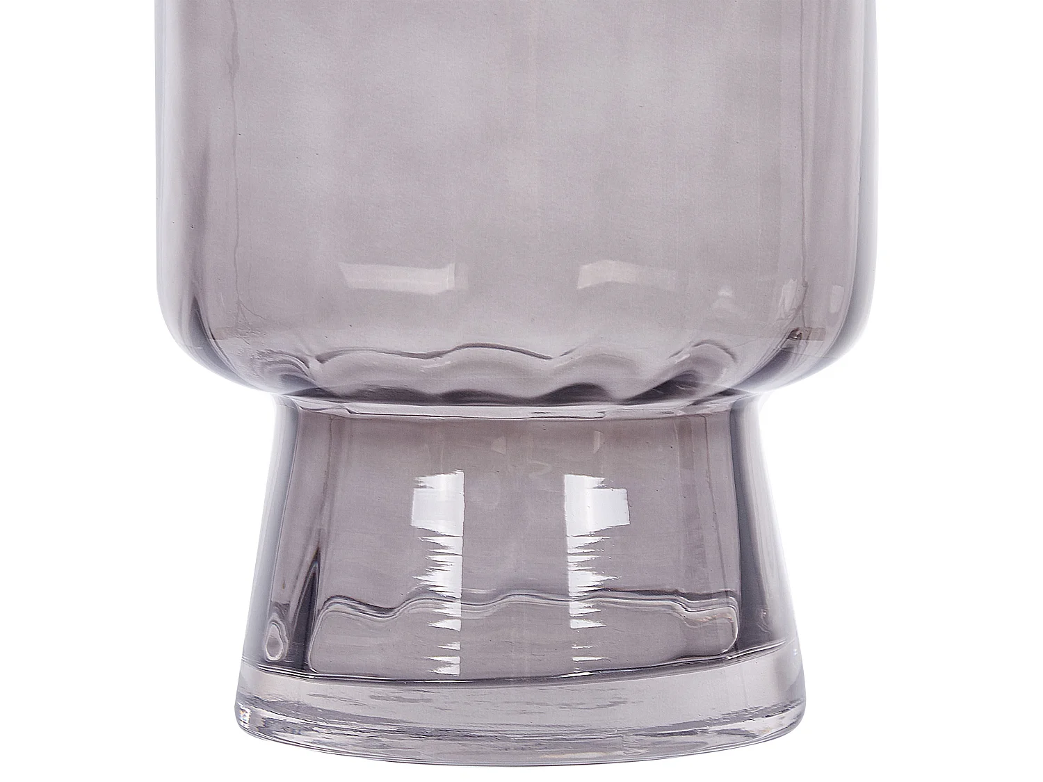 Blumenvase MEGALO Glas 26 cm Grau