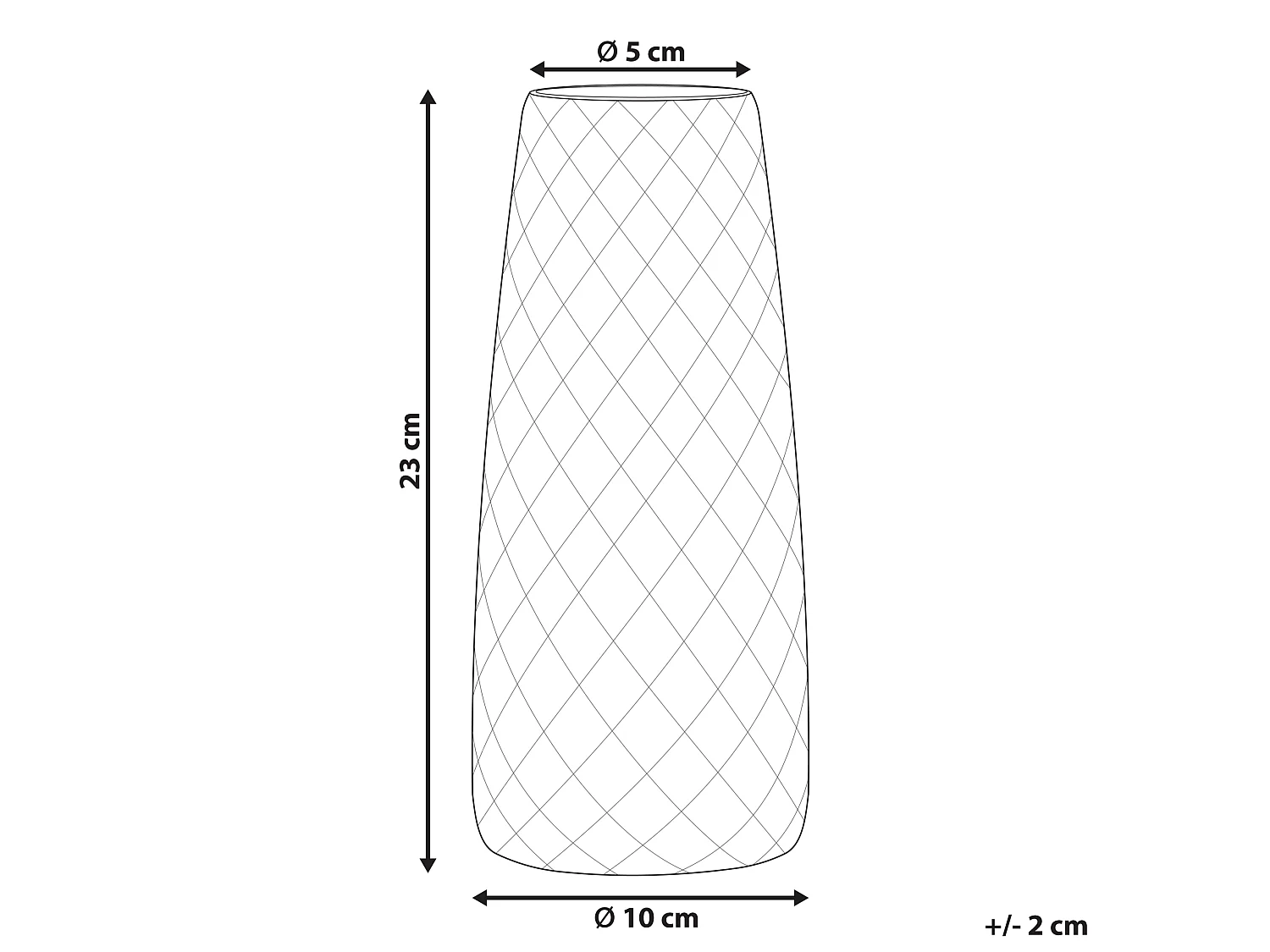 Vase à fleurs PACHEIA Verre 23 cm Orange