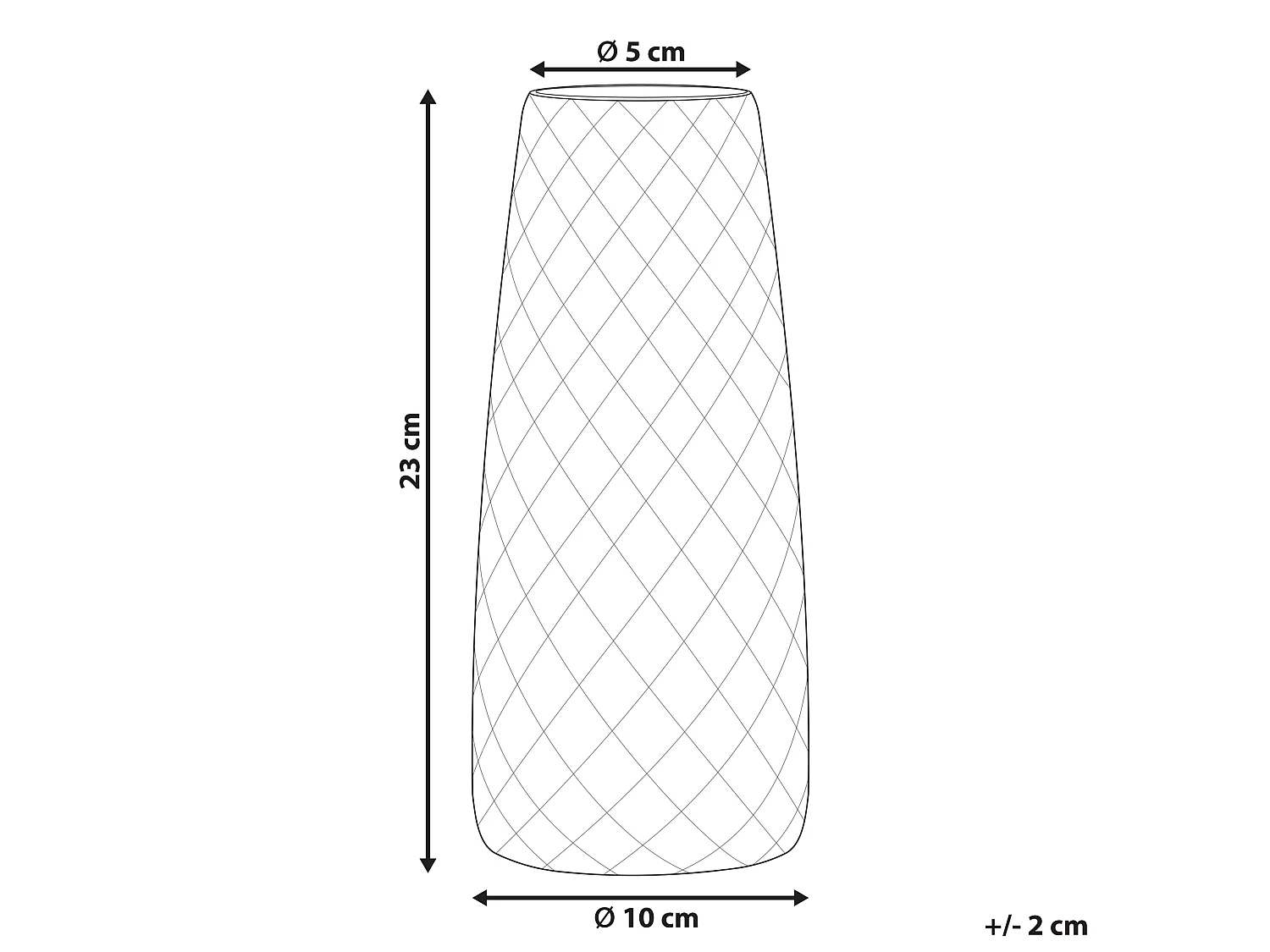 Vaso da fiori PACHEIA Vetro 23 cm Arancione