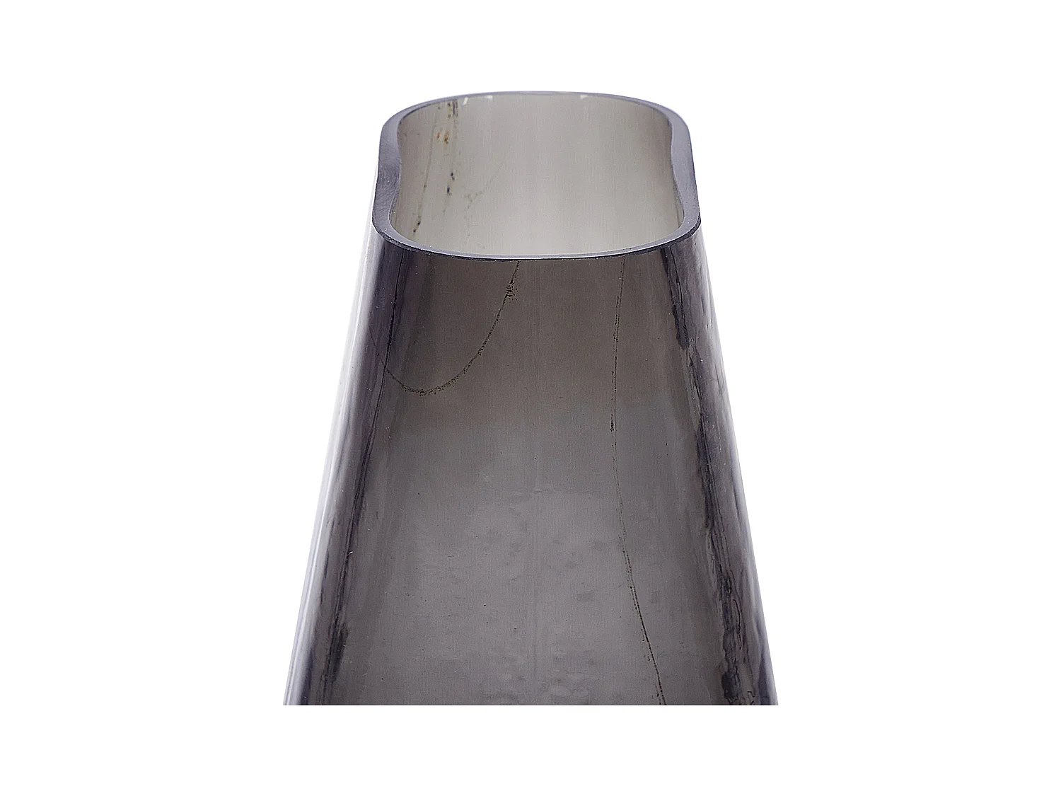 Blumenvase MITATA Glas 20 cm Grau