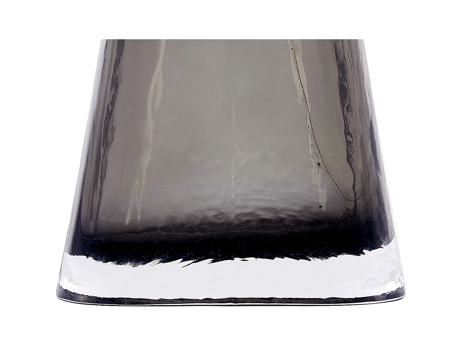 Blumenvase MITATA Glas 20 cm Grau