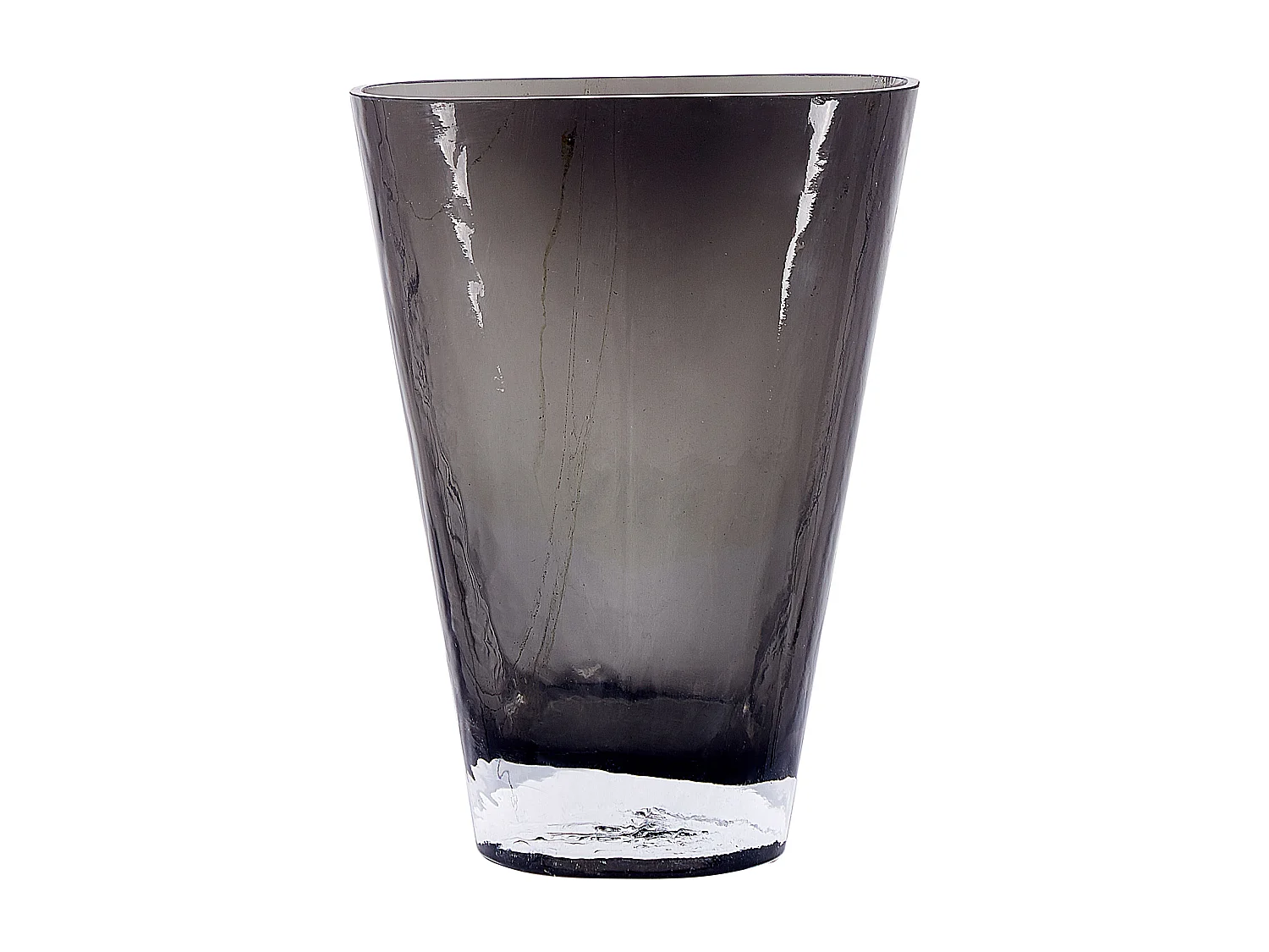 Jarrón para flores MITATA Vidrio 20 cm Gris