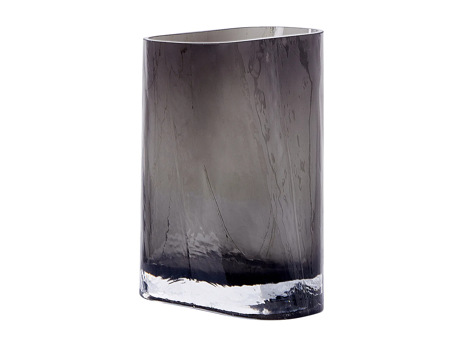 Vase à fleurs MITATA Verre 20 cm Gris