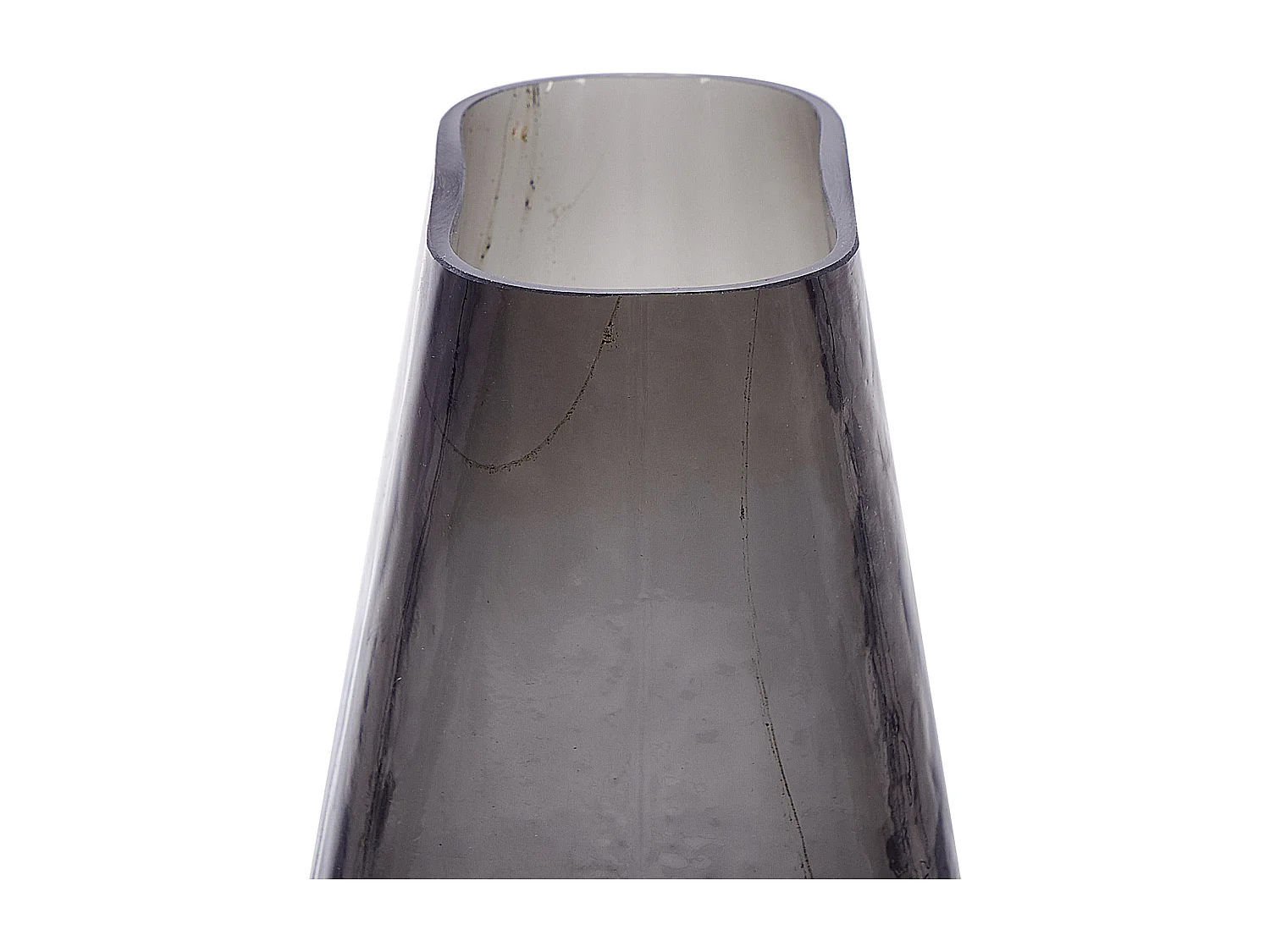 Bloemenvaas MITATA Glas 20 cm Grijs
