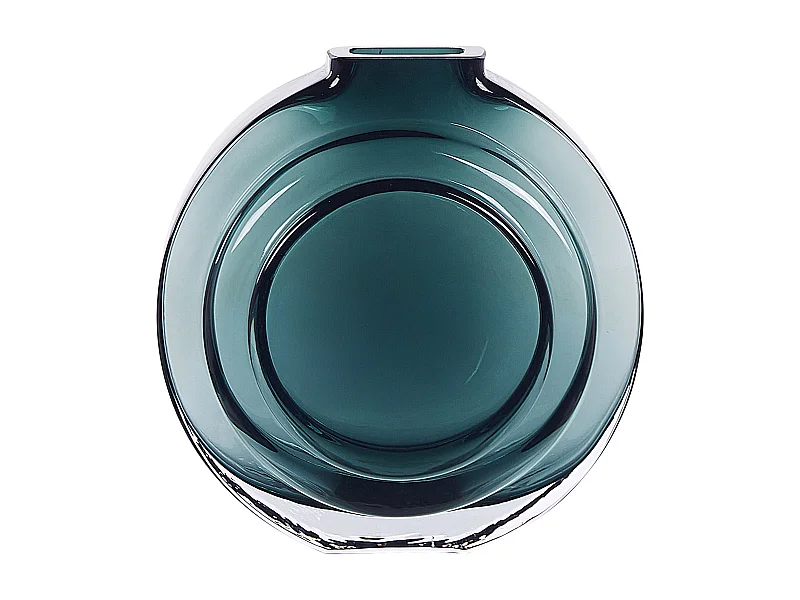 Vase à fleurs KAPELI Verre 15 cm Turquoise