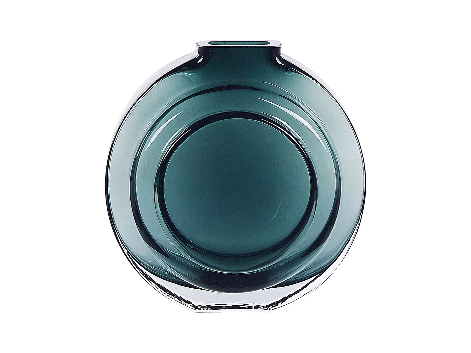 Wazon na kwiaty KAPELI Szkło 15 cm Turkusowy