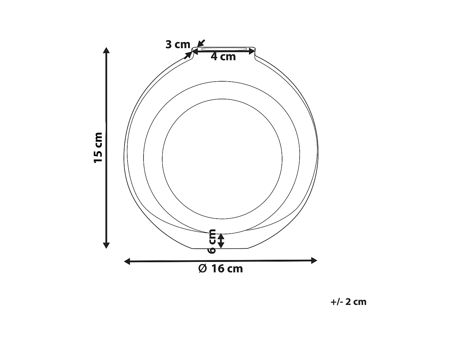Wazon na kwiaty KAPELI Szkło 15 cm Turkusowy