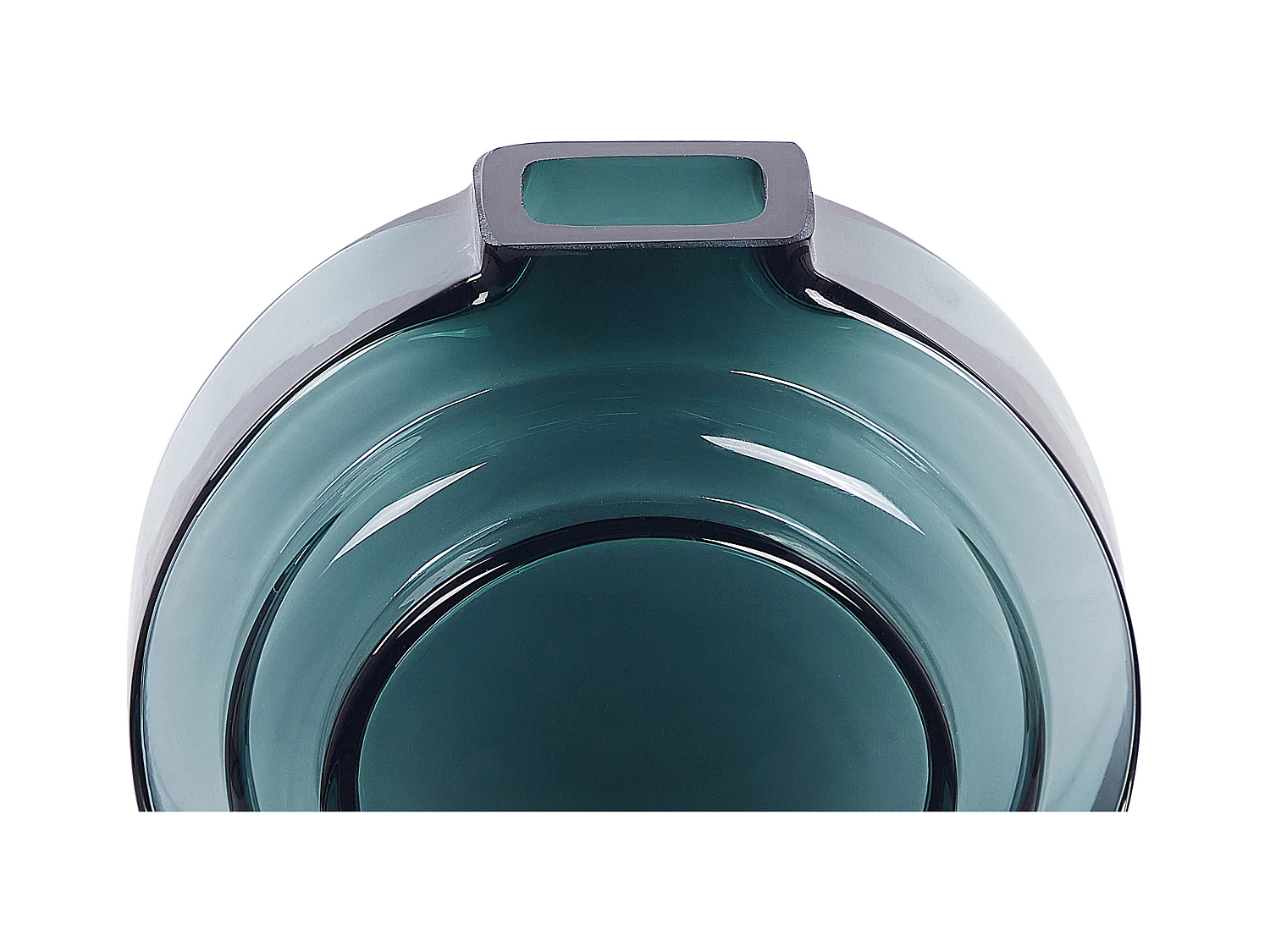 Wazon na kwiaty KAPELI Szkło 15 cm Turkusowy