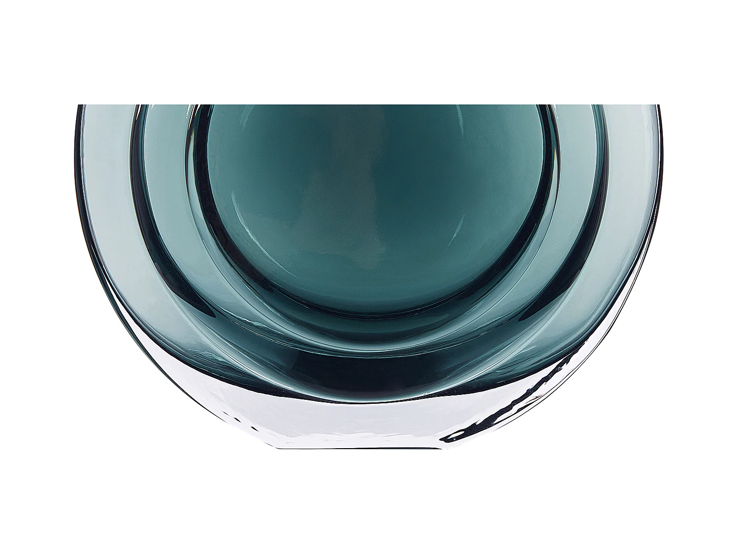 Wazon na kwiaty KAPELI Szkło 15 cm Turkusowy