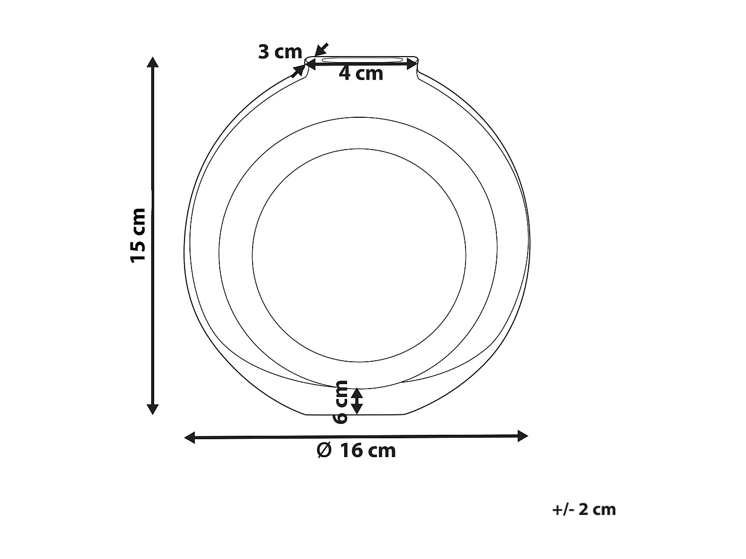 Jarro de flores KAPELI Vidro 15 cm Turquesa