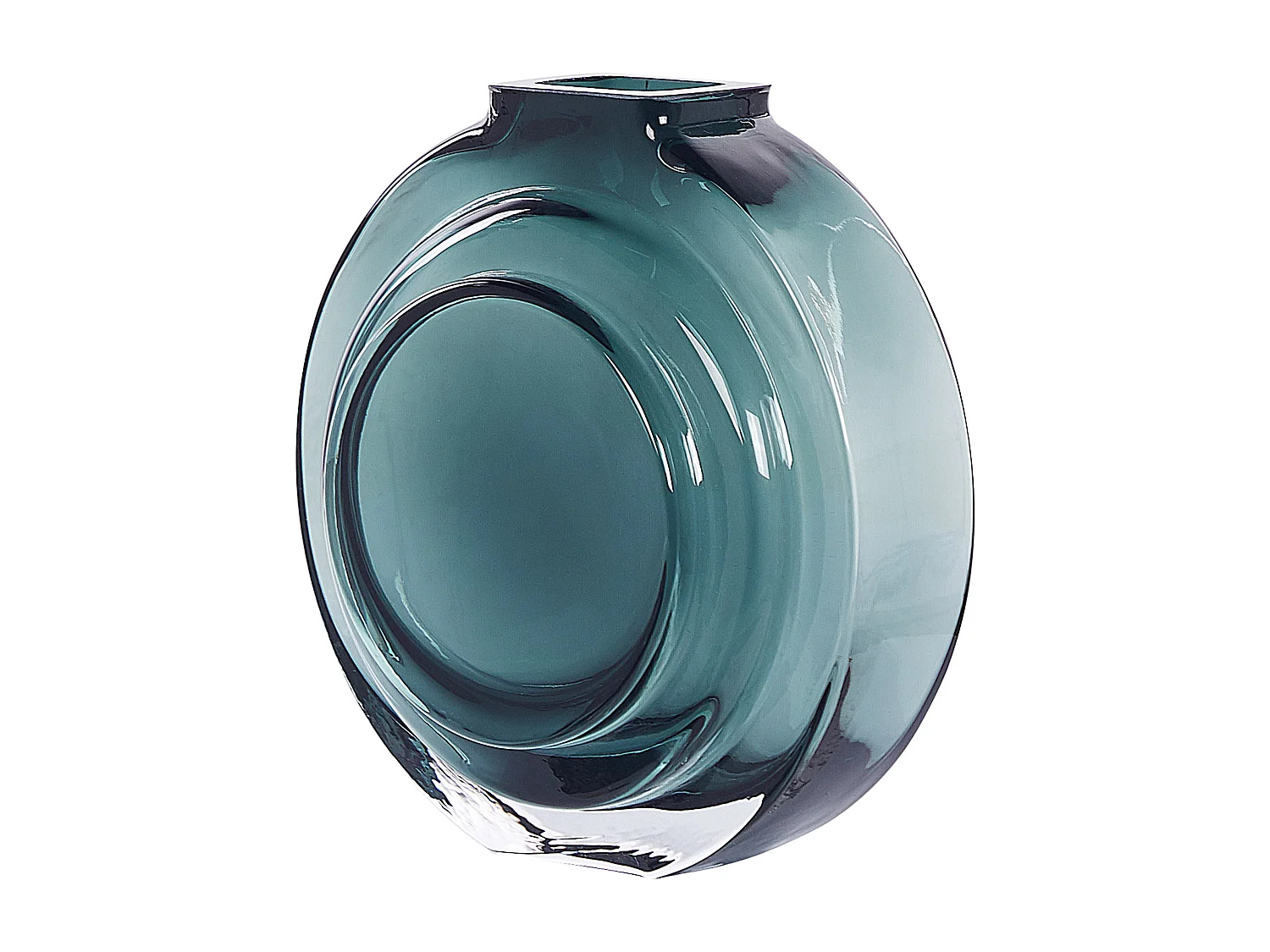 Bloemenvaas KAPELI Glas 15 cm Turquoise