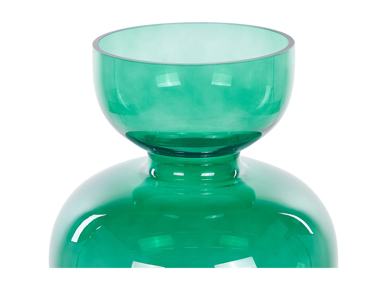 Jarrón para flores PALAIA Vidrio 27 cm Verde