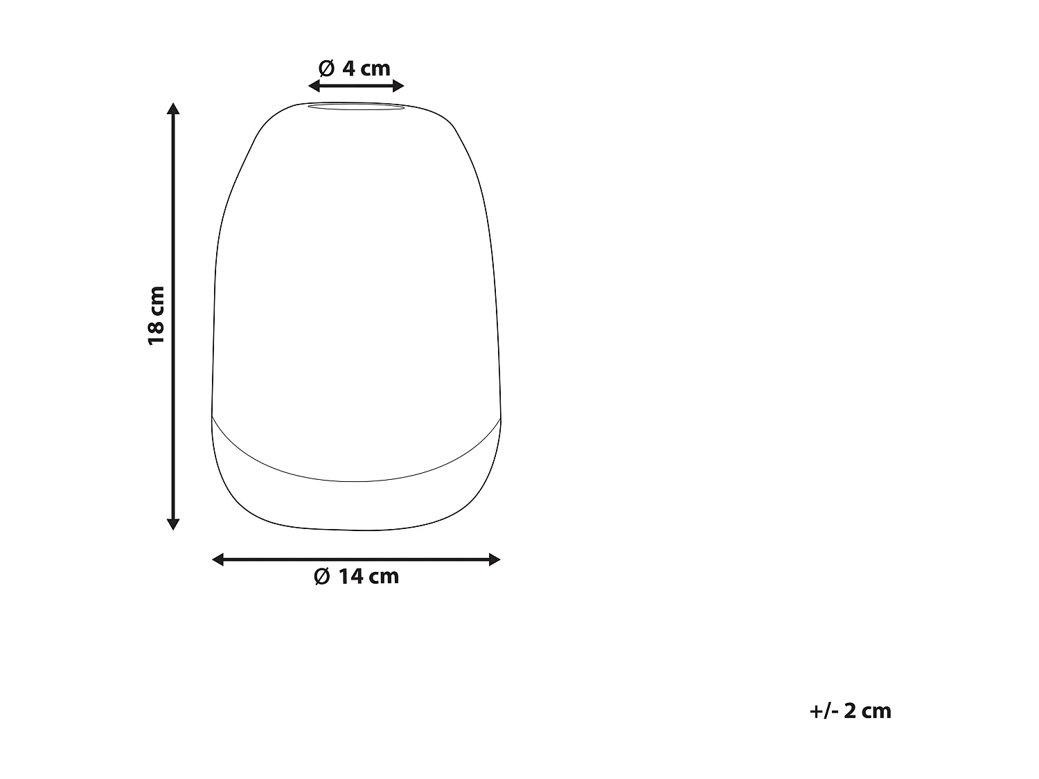 Vase à fleurs FYSKA Verre 18 cm Gris foncé