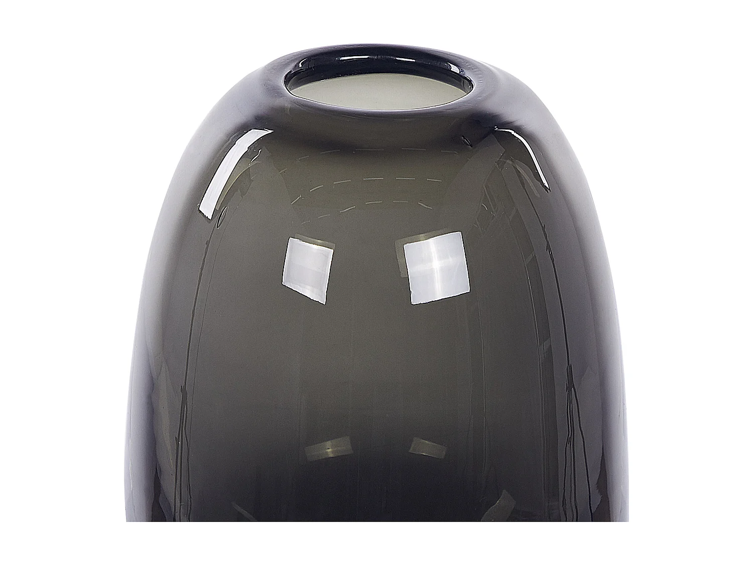 Vase à fleurs FYSKA Verre 18 cm Gris foncé