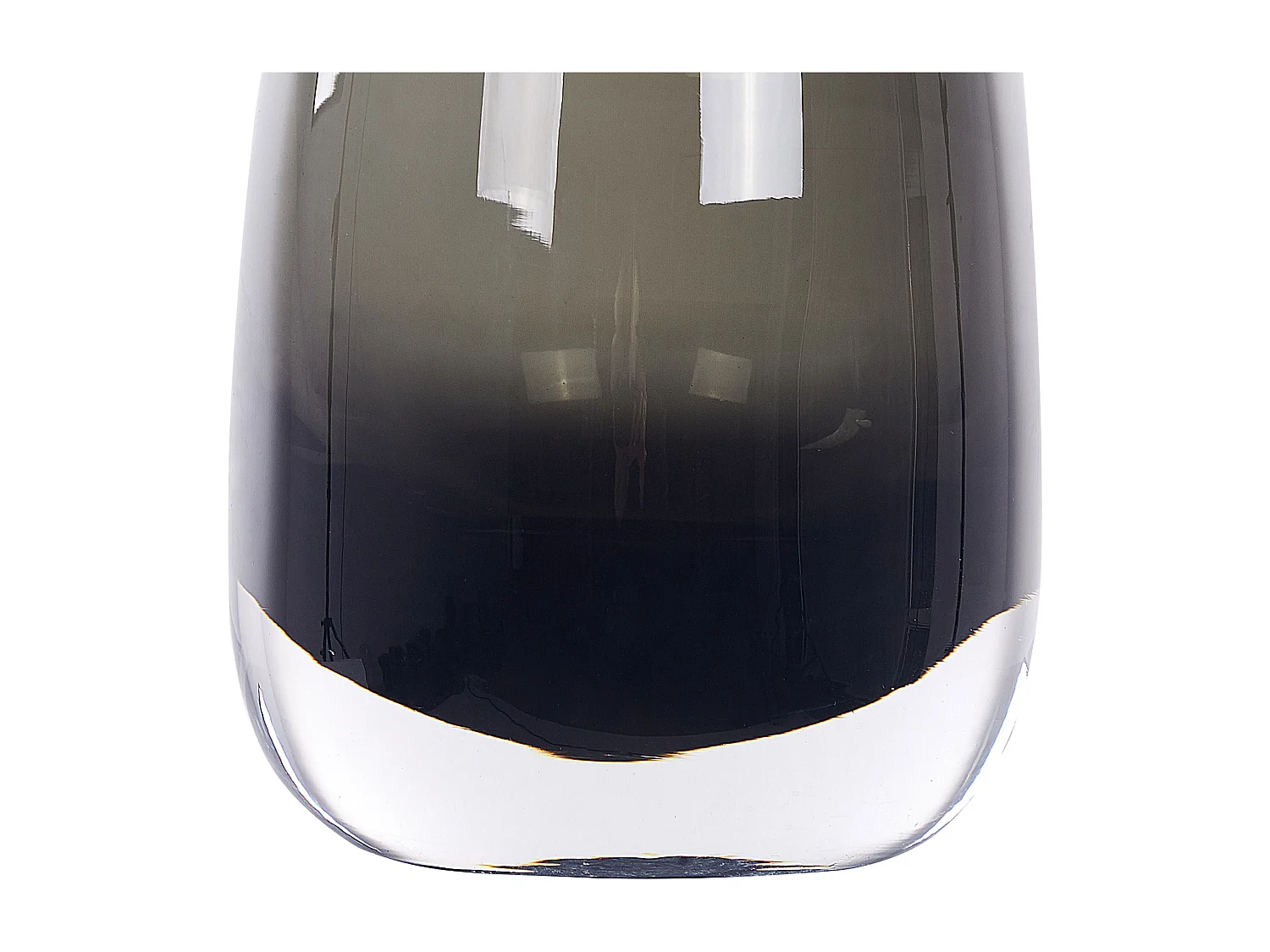 Vase à fleurs FYSKA Verre 18 cm Gris foncé