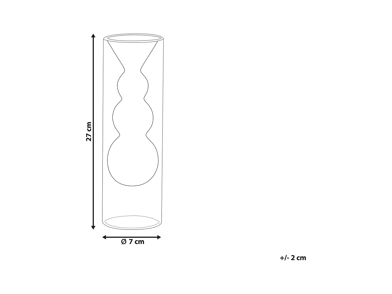 Jarro de flores KALOCHI Vidro 27 cm Turquesa