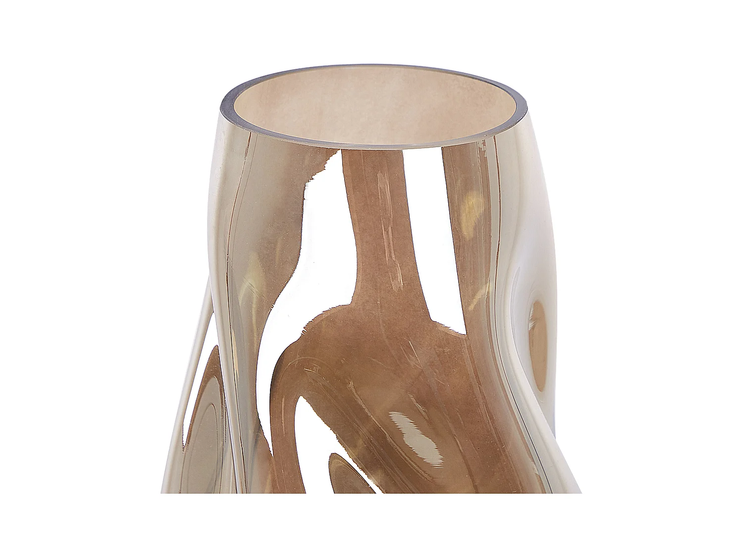 Bloemenvaas IMEROS Glas 27 cm Goudbruin