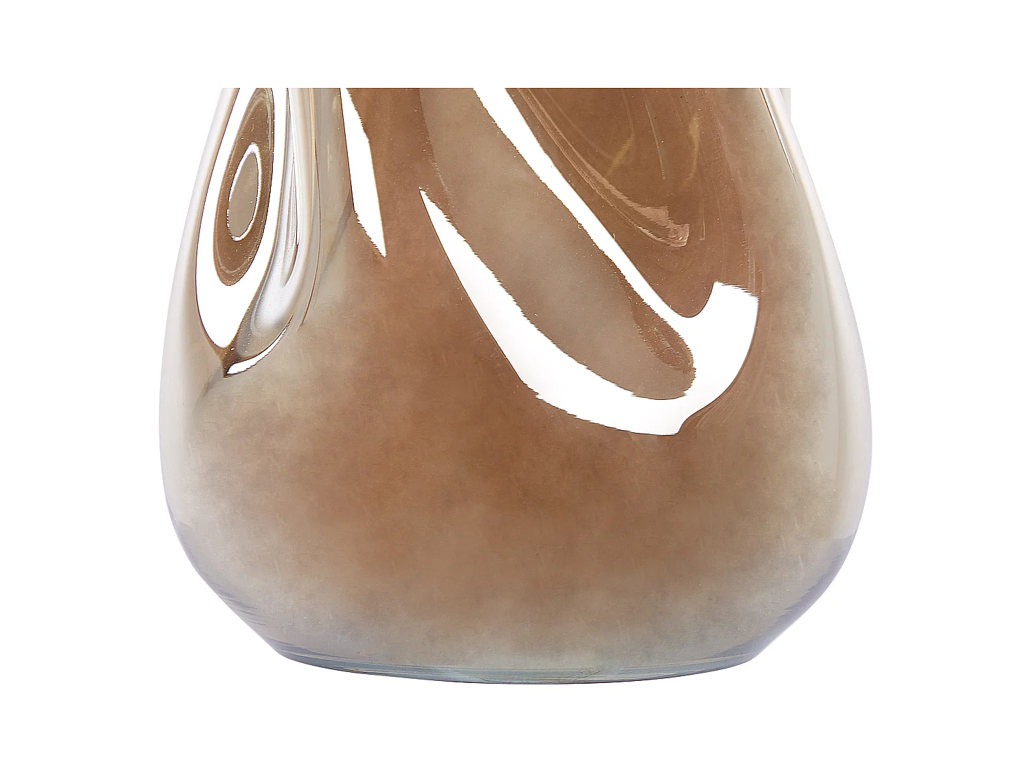 Bloemenvaas IMEROS Glas 27 cm Goudbruin