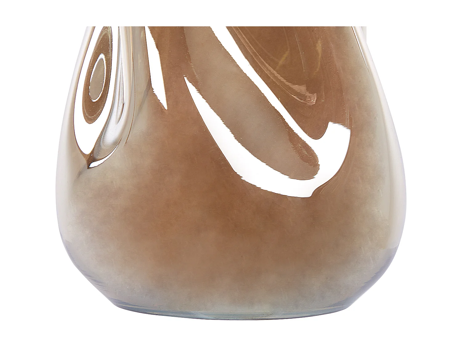 Bloemenvaas IMEROS Glas 27 cm Goudbruin