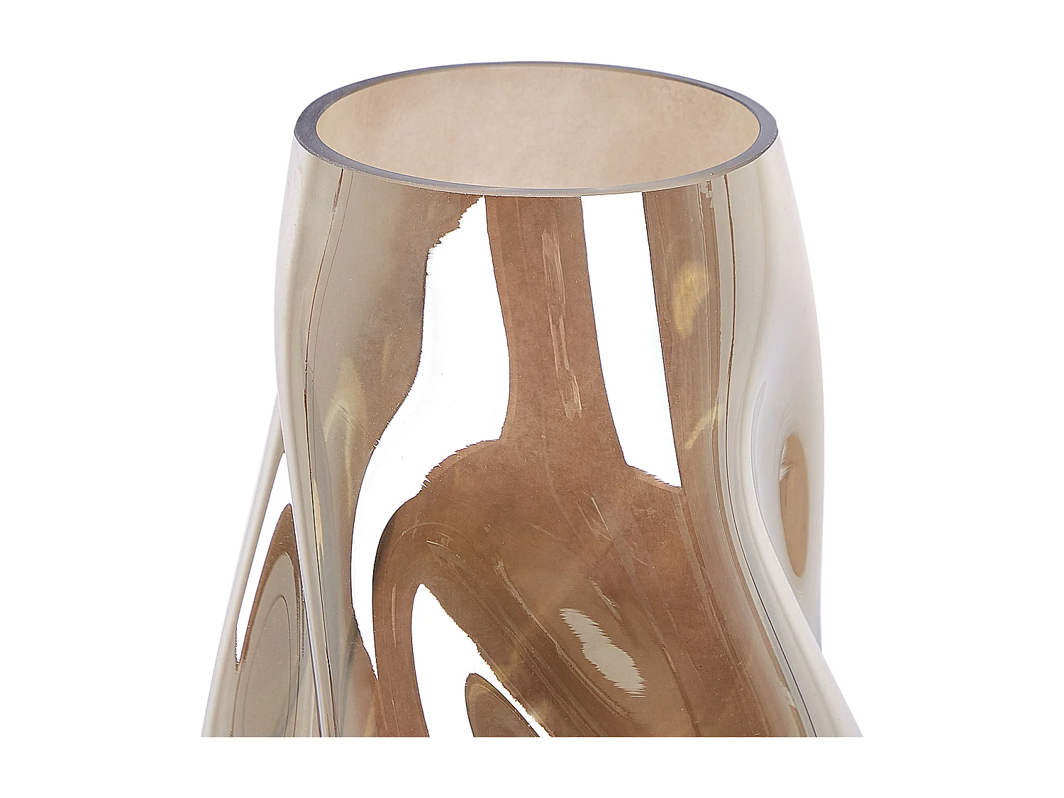 Bloemenvaas IMEROS Glas 27 cm Goudbruin