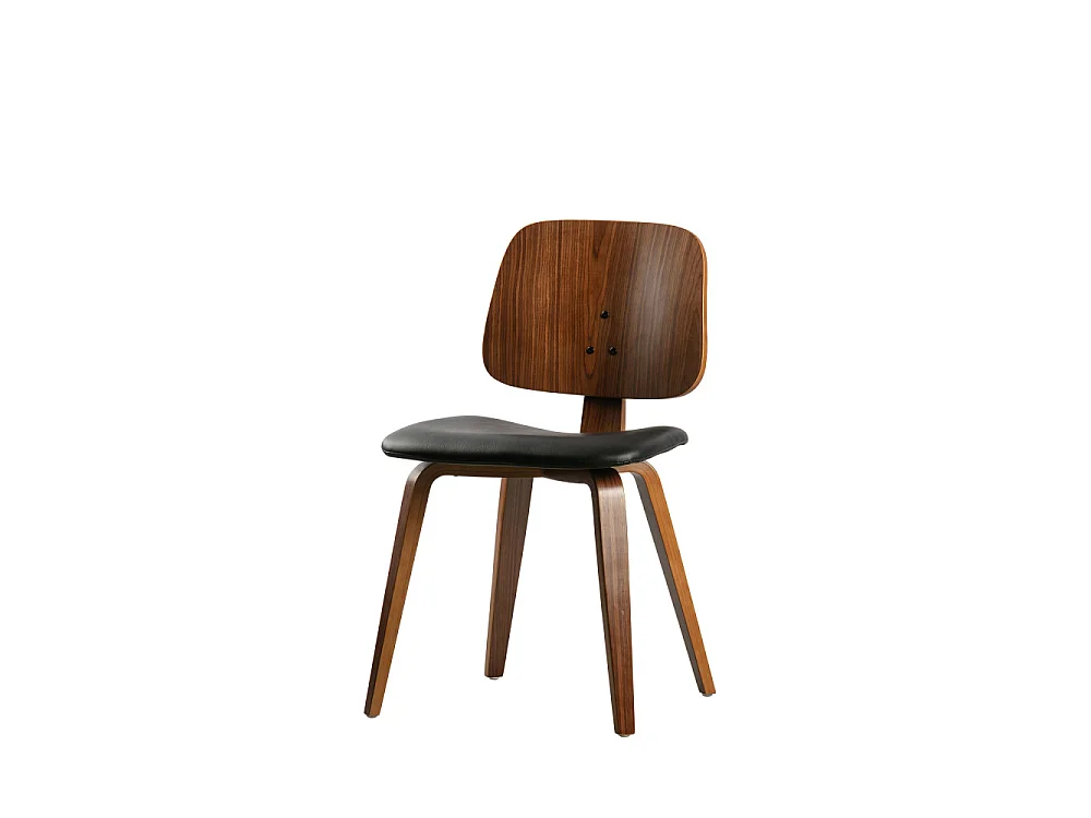 Classic - Chaise en bois et simili - Bois foncé