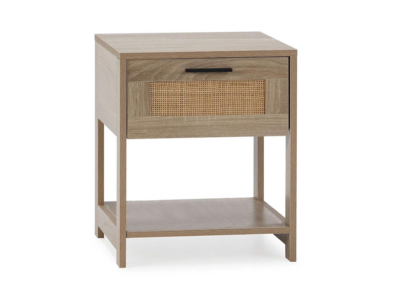 Mesa de cabeceira Dalia 1 gaveta cor carvalho