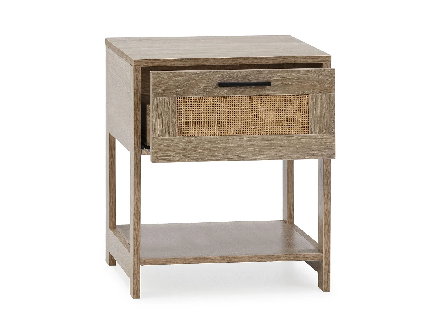 Mesa de cabeceira Dalia 1 gaveta cor carvalho