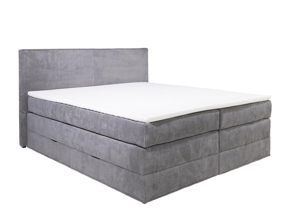 Boxspringbett mit Kopfteil + Bettgestell mit Bettkasten + Matratze + Topper günstig online kaufen