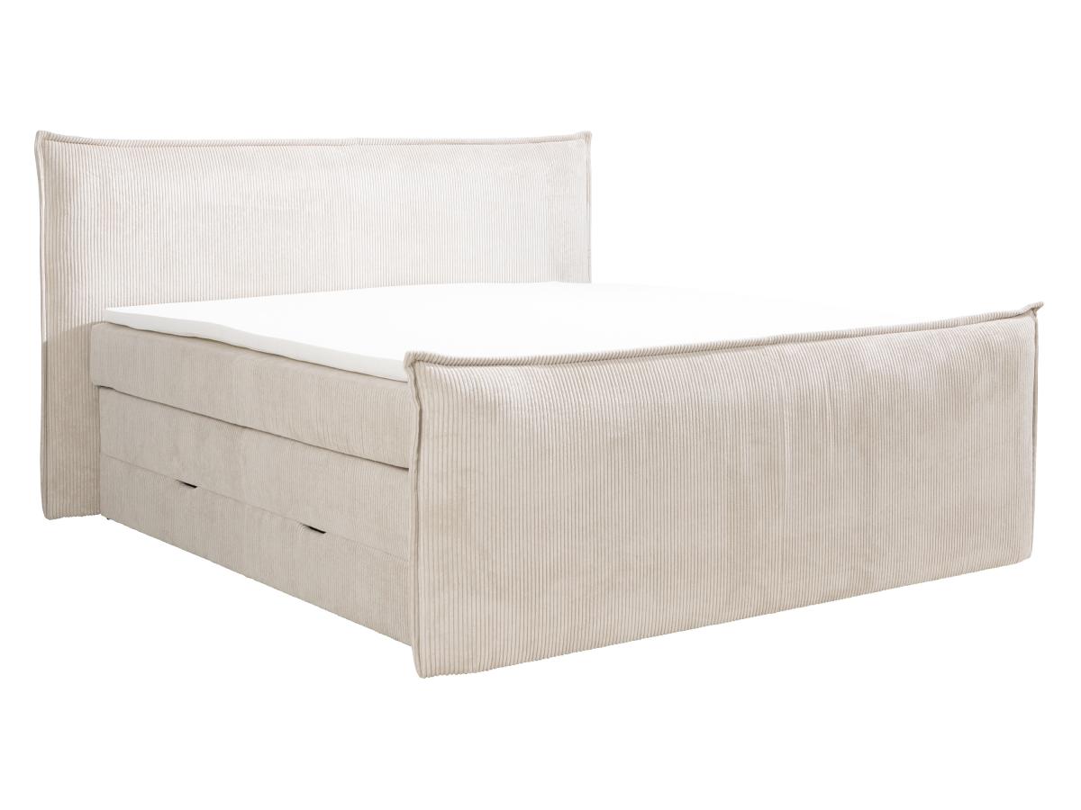 Boxspringbett mit Kopfteil + Bettgestell mit Bettkasten + Matratze + Topper günstig online kaufen