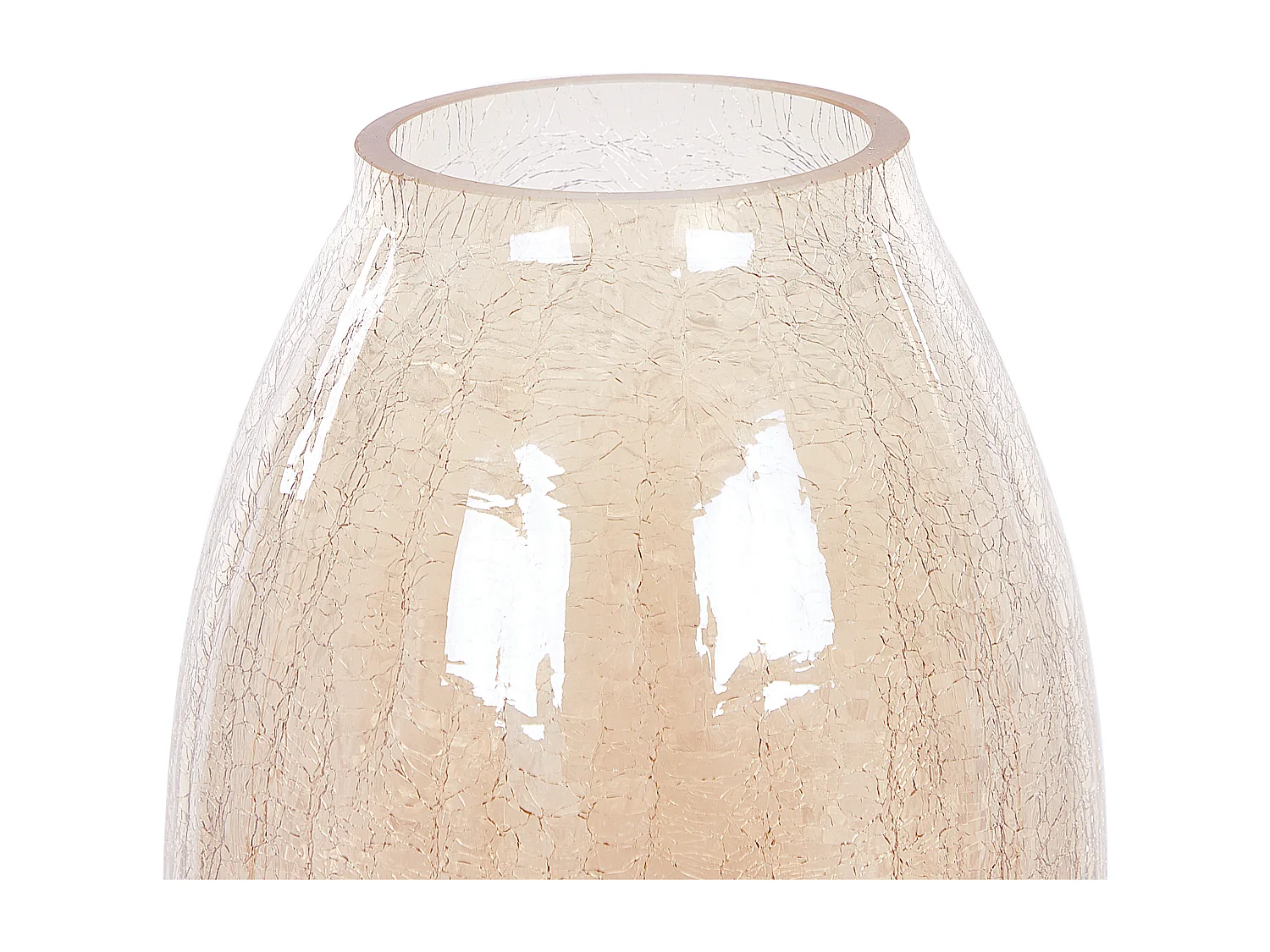 Jarro de flores LIKOPORIA Vidro 22 cm Creme claro