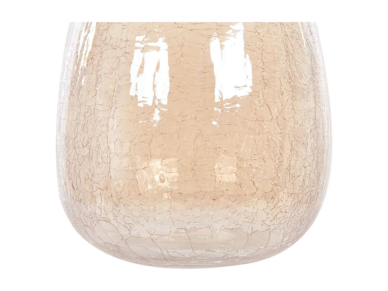 Vaso da fiori LIKOPORIA Vetro 22 cm Beige chiaro
