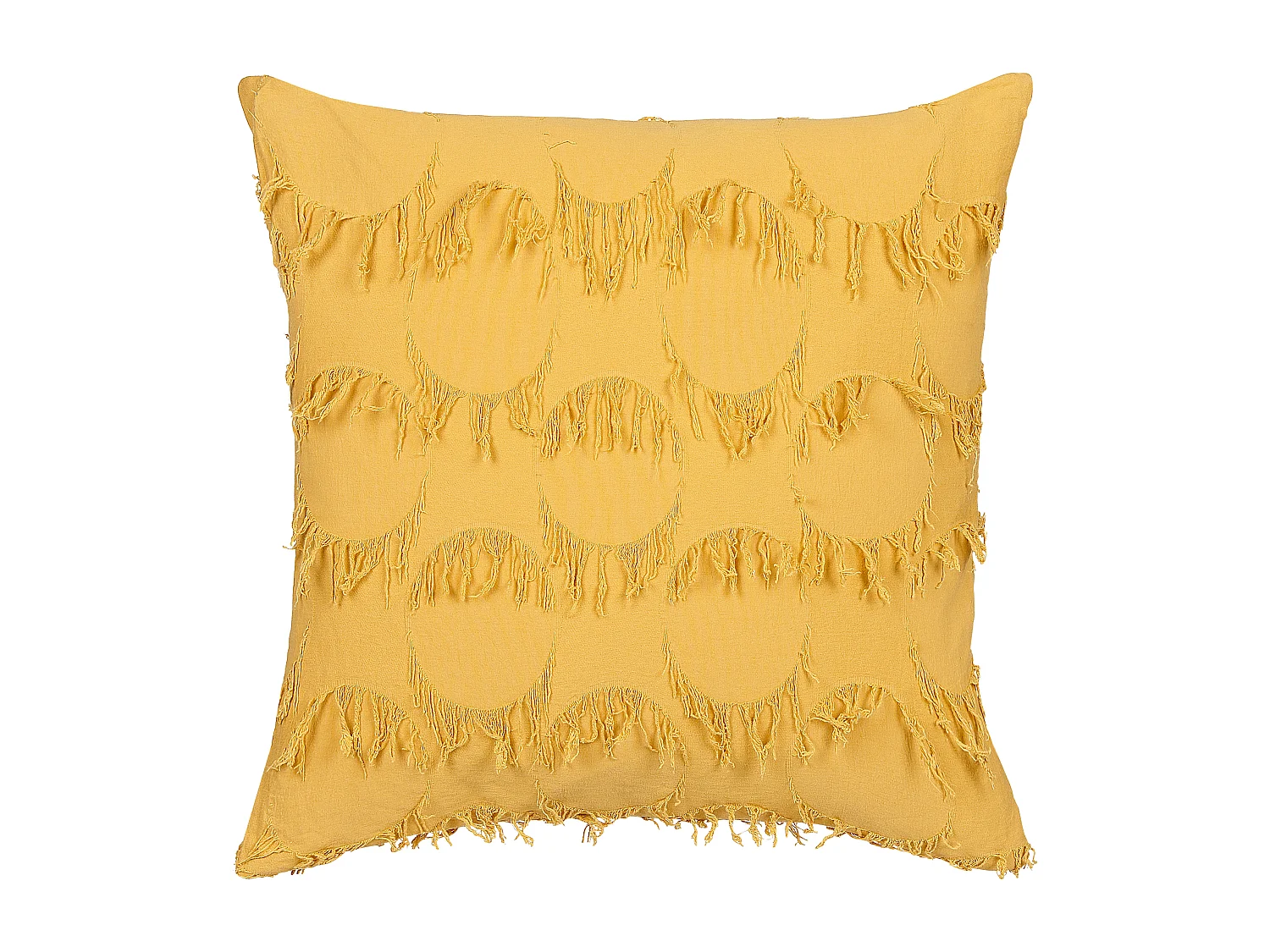 Set van 2 decoratieve kussens AGASTACHE 45 x 45 cm Geel Geometrisch patroon