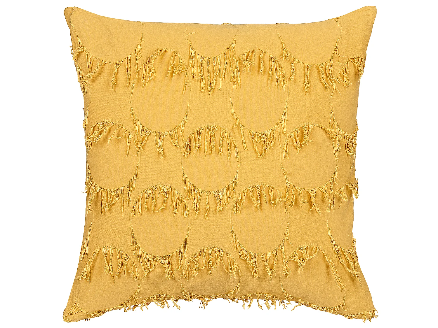 Lot de 2 coussins décoratifs AGASTACHE 45 x 45 cm Jaune Motif géométrique