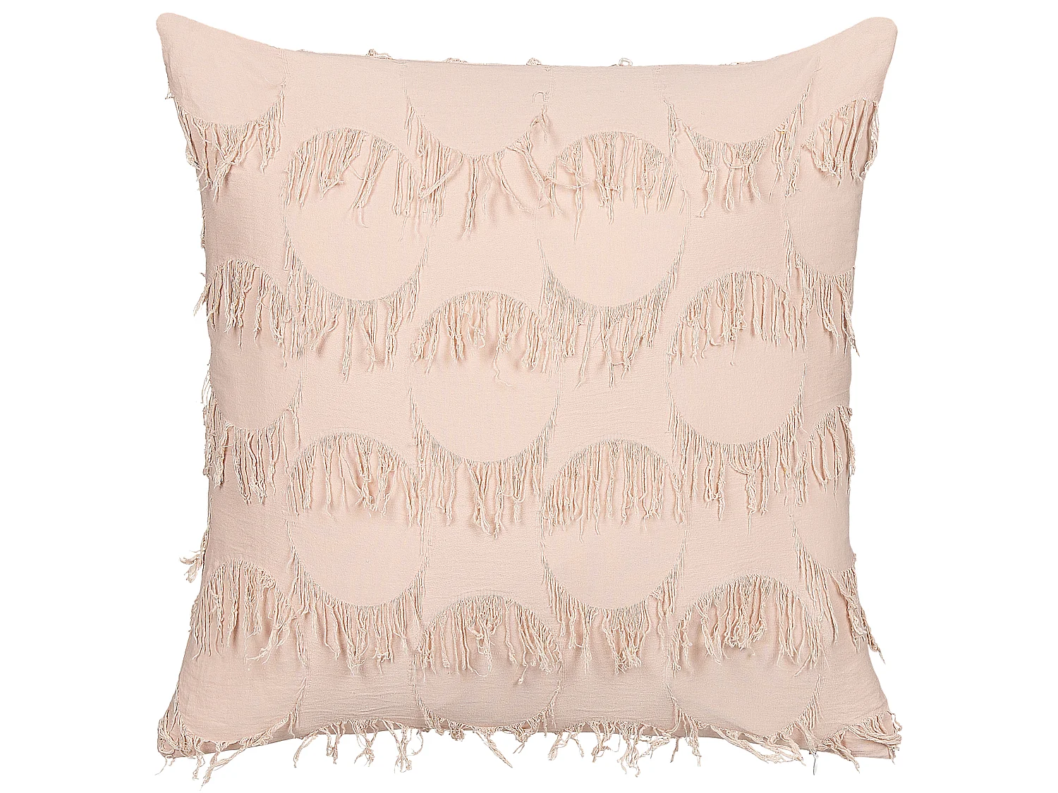 Lot de 2 coussins décoratifs AGASTACHE 45 x 45 cm Rose Motif géométrique