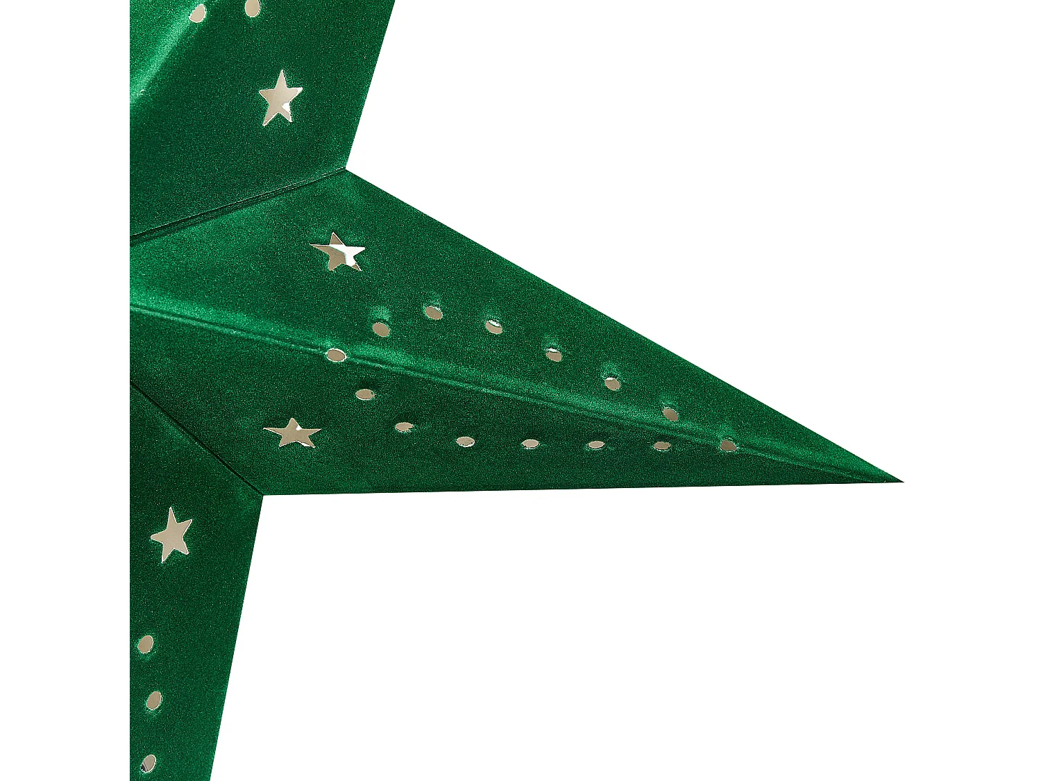 Set van 2 hangende decoraties MOTTI Papier 45 cm Smaragdgroen