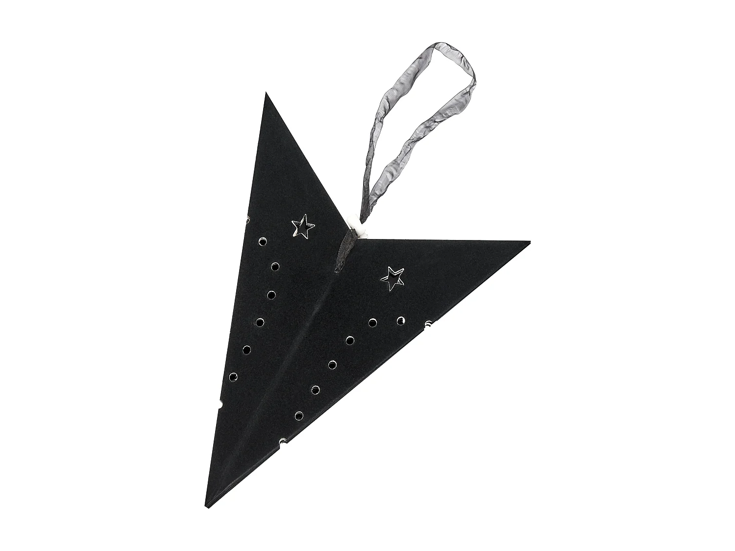 Lot de 2 décorations suspendues LED MOTTI Étoile 60 cm Noir