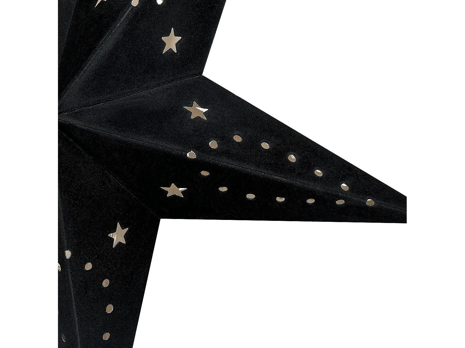 Zestaw 2 dekoracji ściennych Gwiazda MOTTI Papier 60 cm Czarny