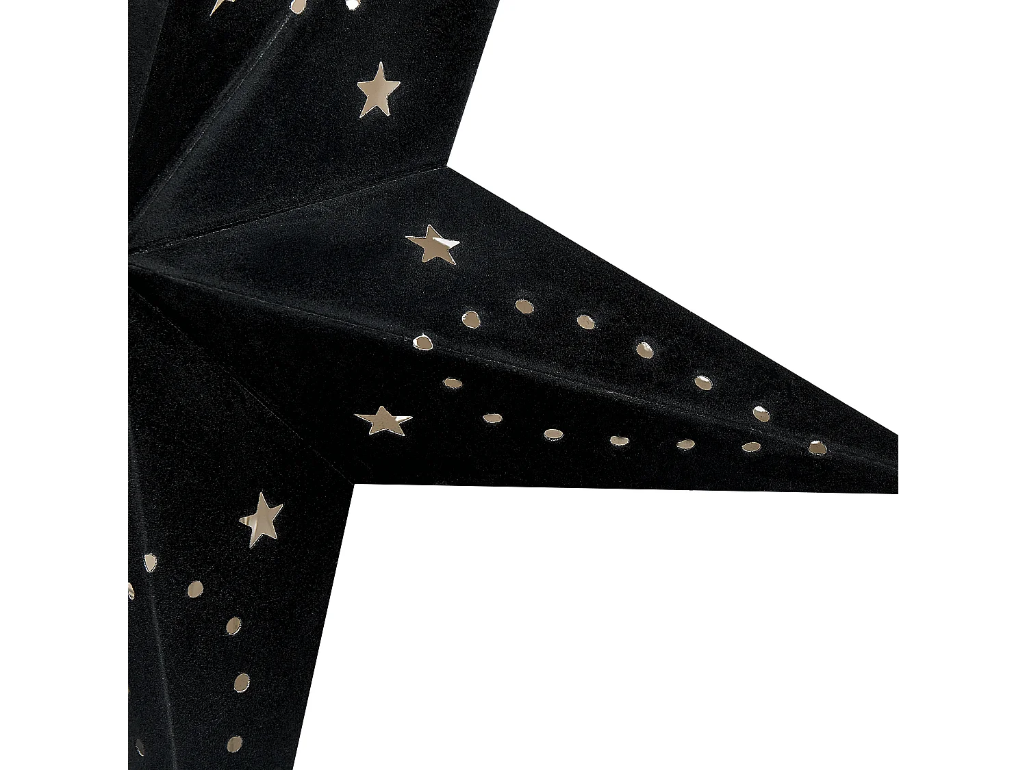 Set van 2 hangende decoraties MOTTI Papier 45 cm Zwart