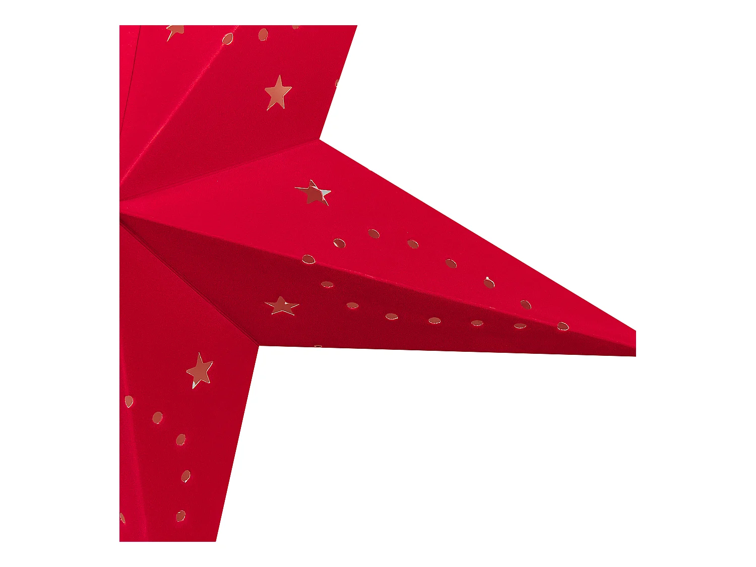 Lot de 2 décorations suspendues LED MOTTI Étoile 45 cm Rouge