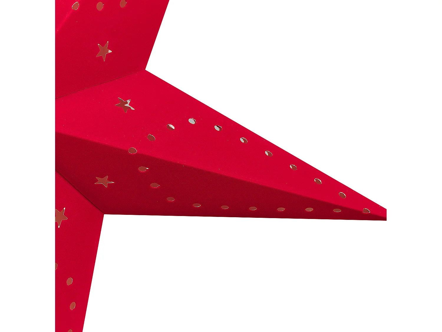 Set van 2 hangende decoraties MOTTI Papier 60 cm Rood