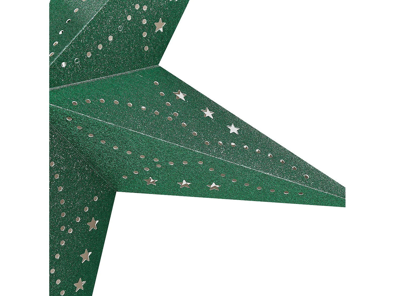 Set van 2 hangende decoraties MOTTI Papier 60 cm Smaragdgroen