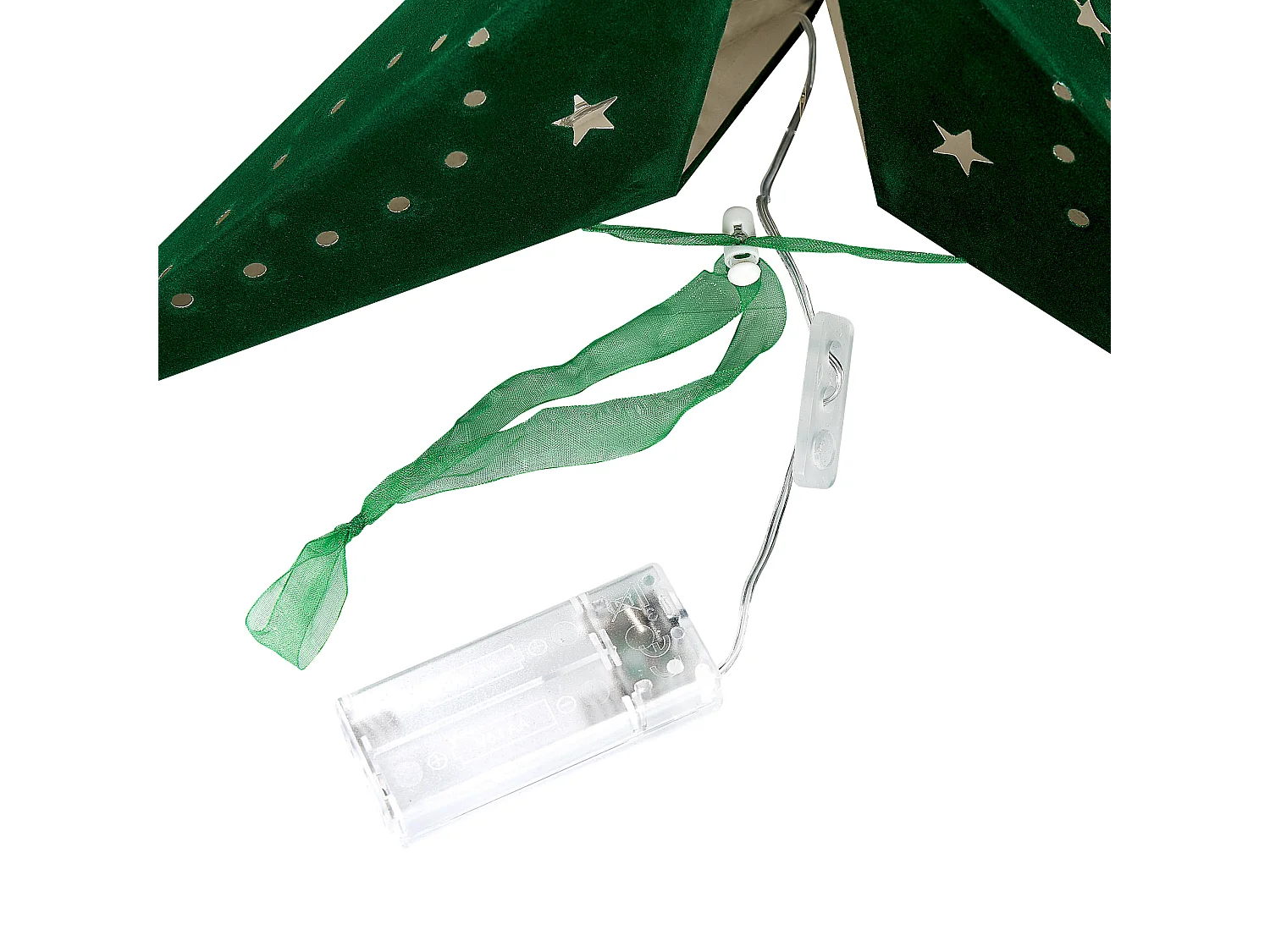 Zestaw 2 dekoracji ściennych Gwiazda MOTTI Papier 60 cm Szmaragdowy