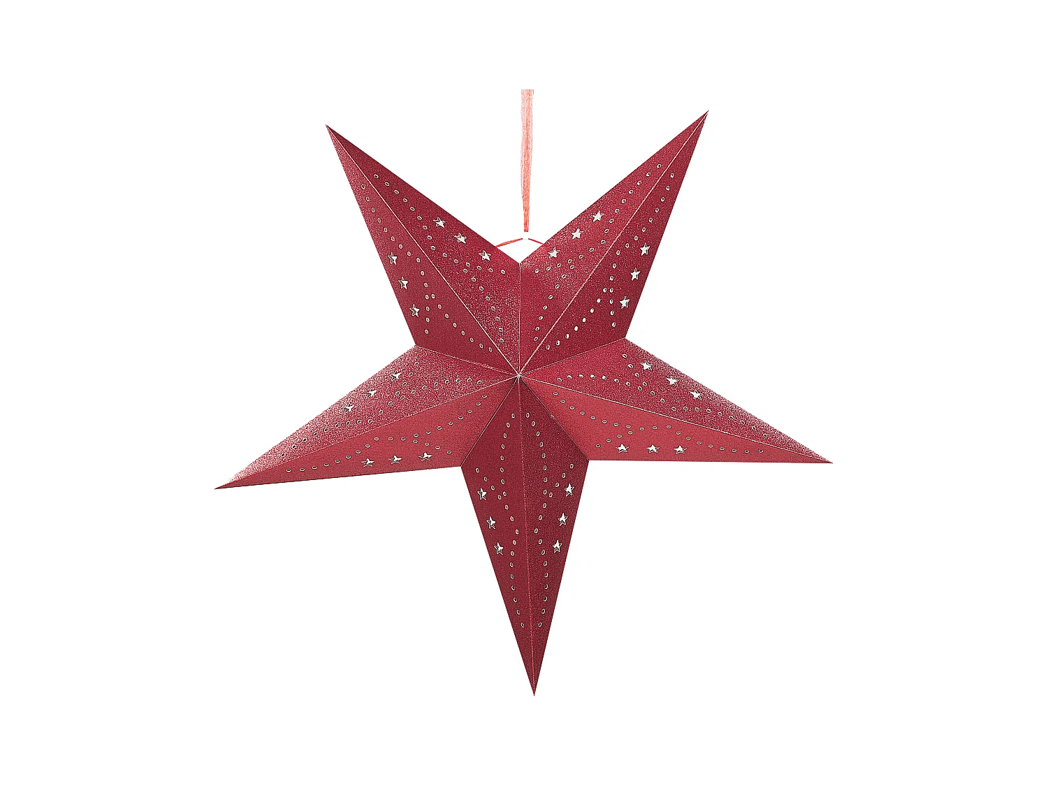 Wanddecoratie MOTTI Papier 60 cm Rood