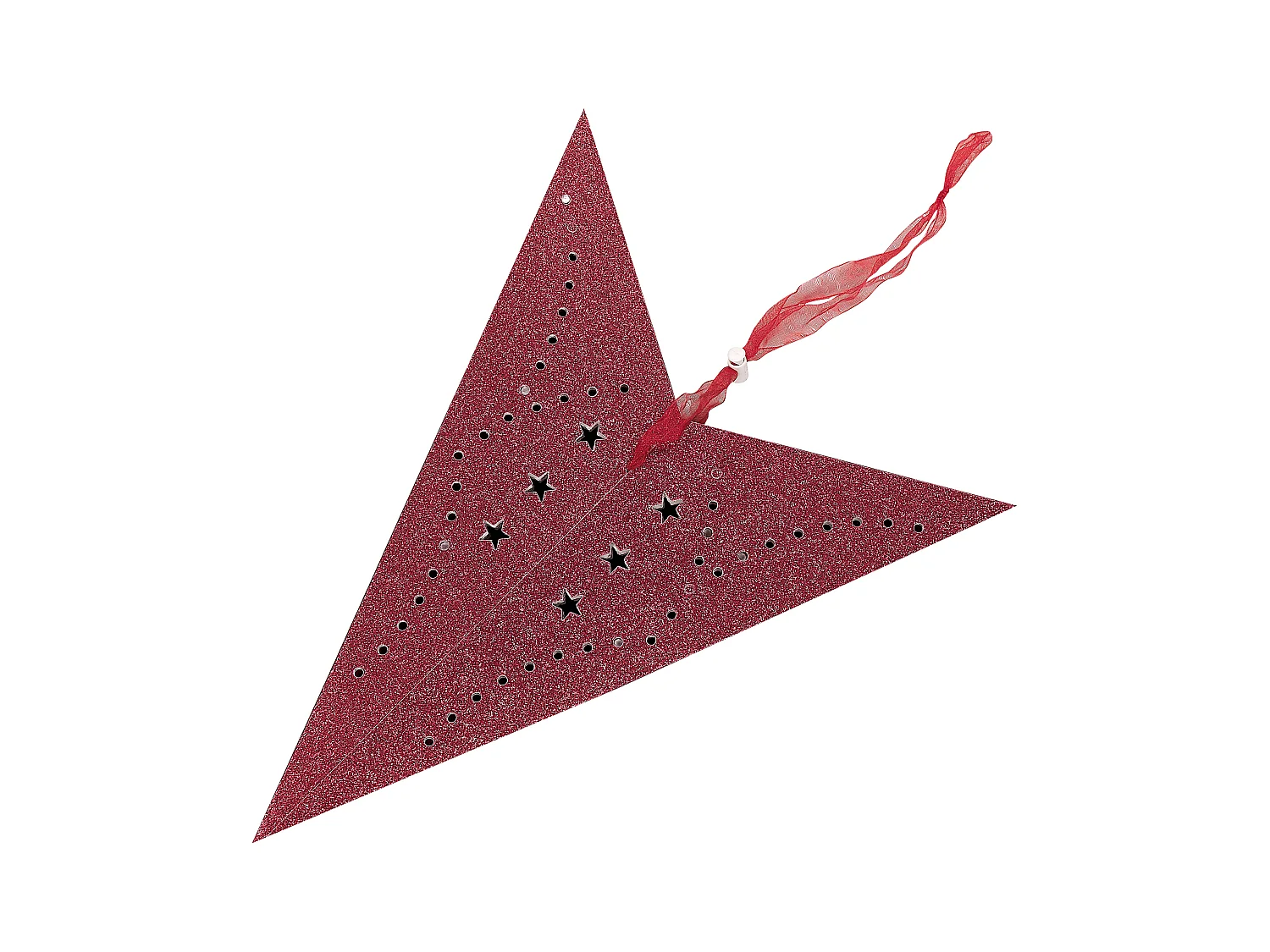 Wanddecoratie MOTTI Papier 60 cm Rood