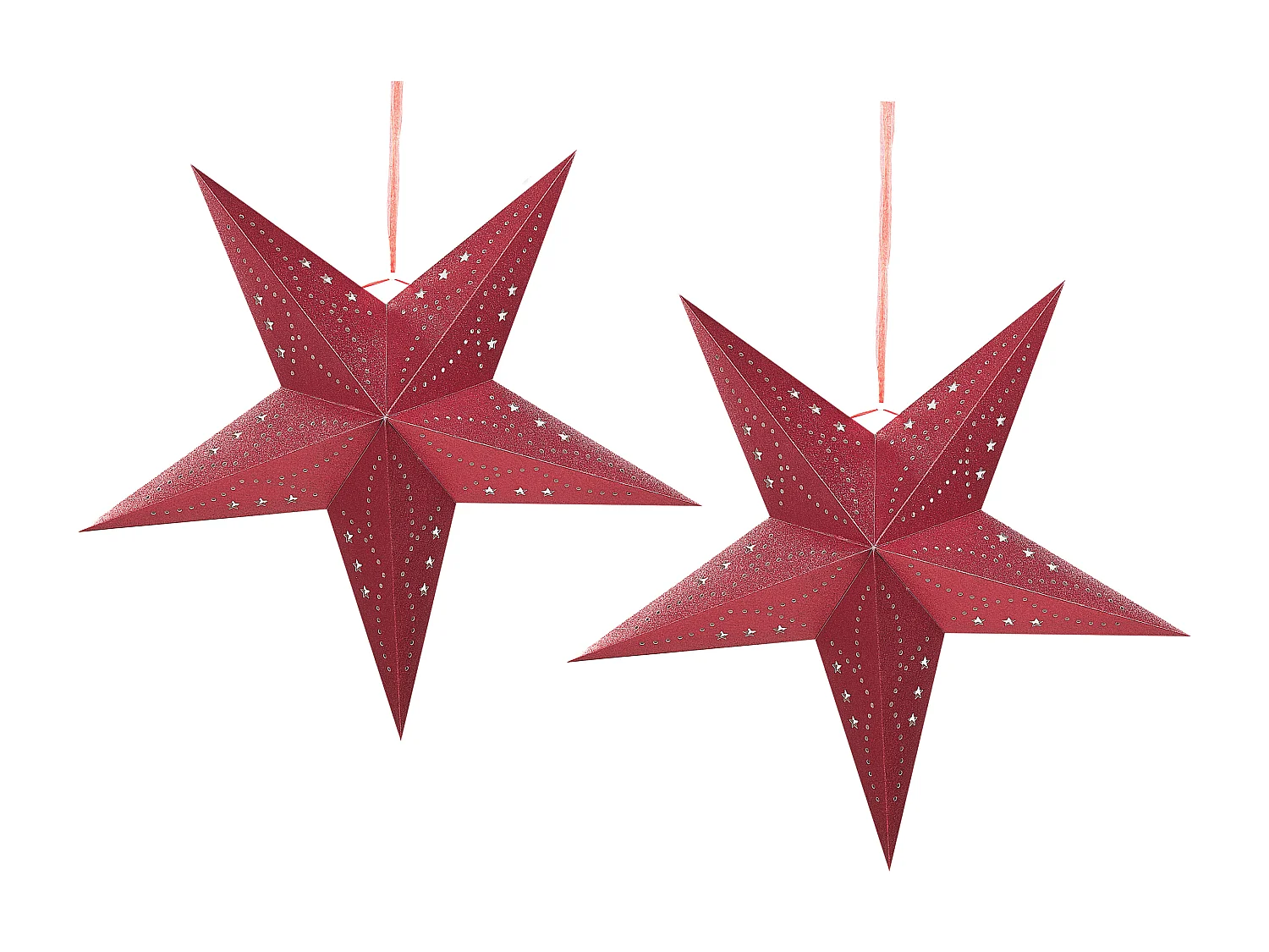 Wanddecoratie MOTTI Papier 60 cm Rood