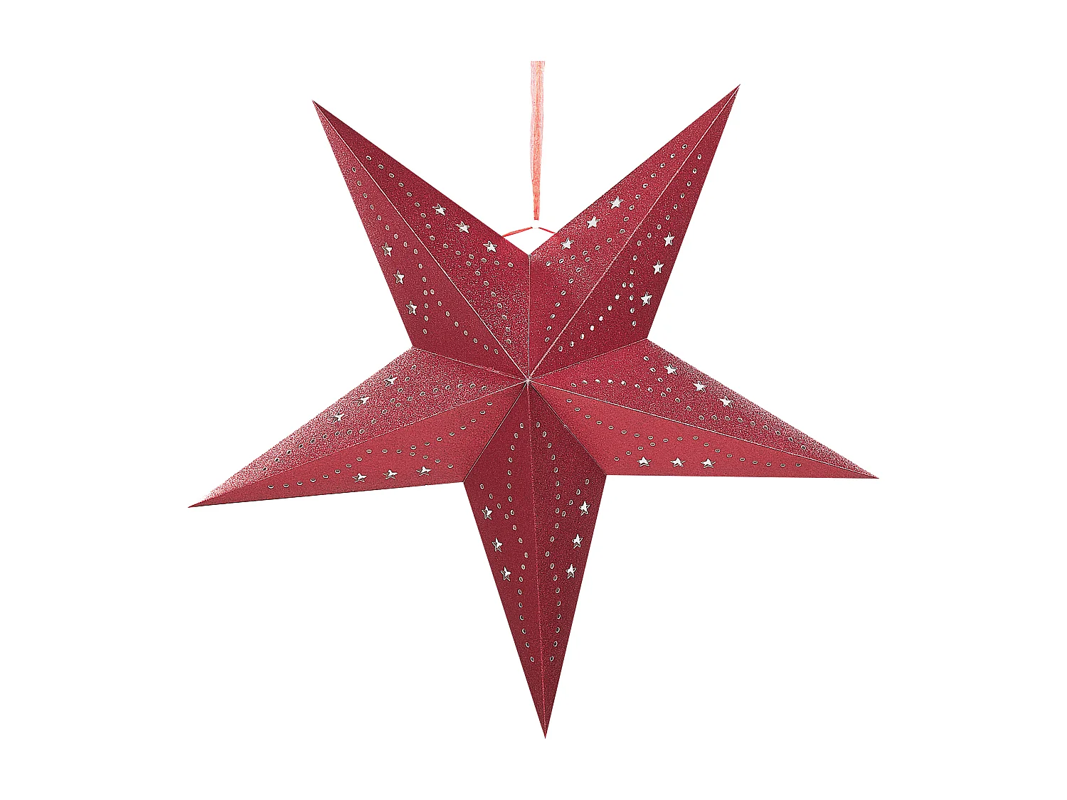 Wanddecoratie MOTTI Papier 60 cm Rood