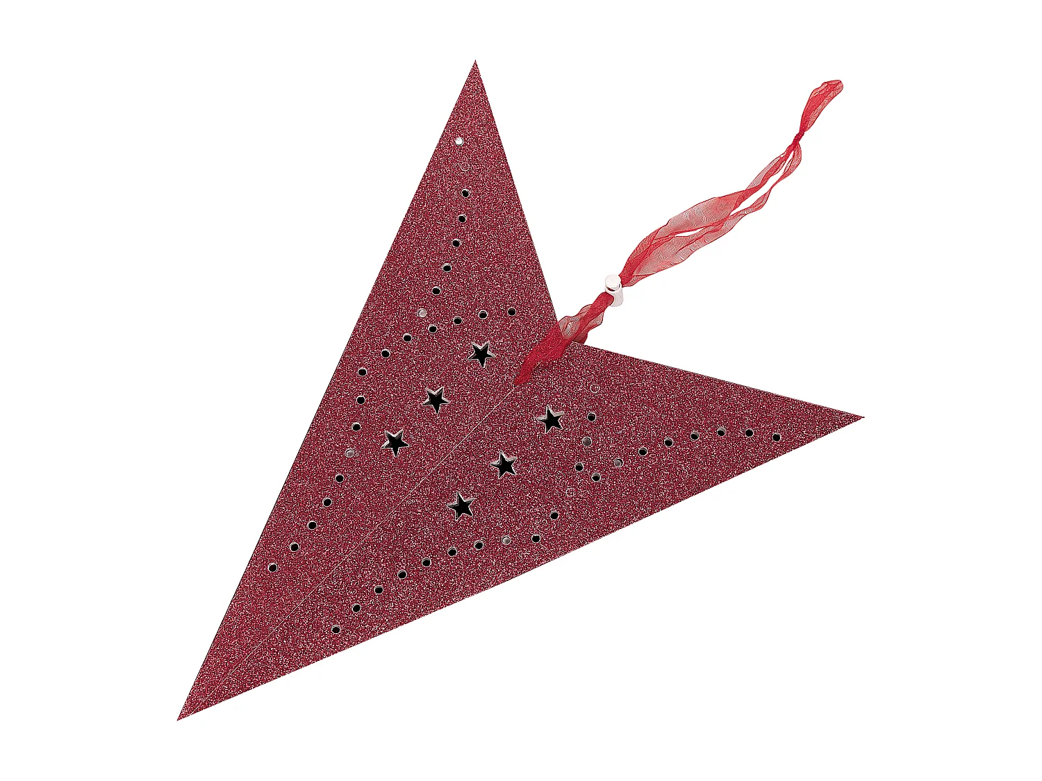 Wanddecoratie MOTTI Papier 60 cm Rood