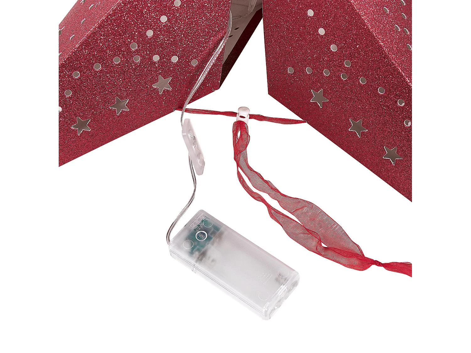 Wanddecoratie MOTTI Papier 60 cm Rood