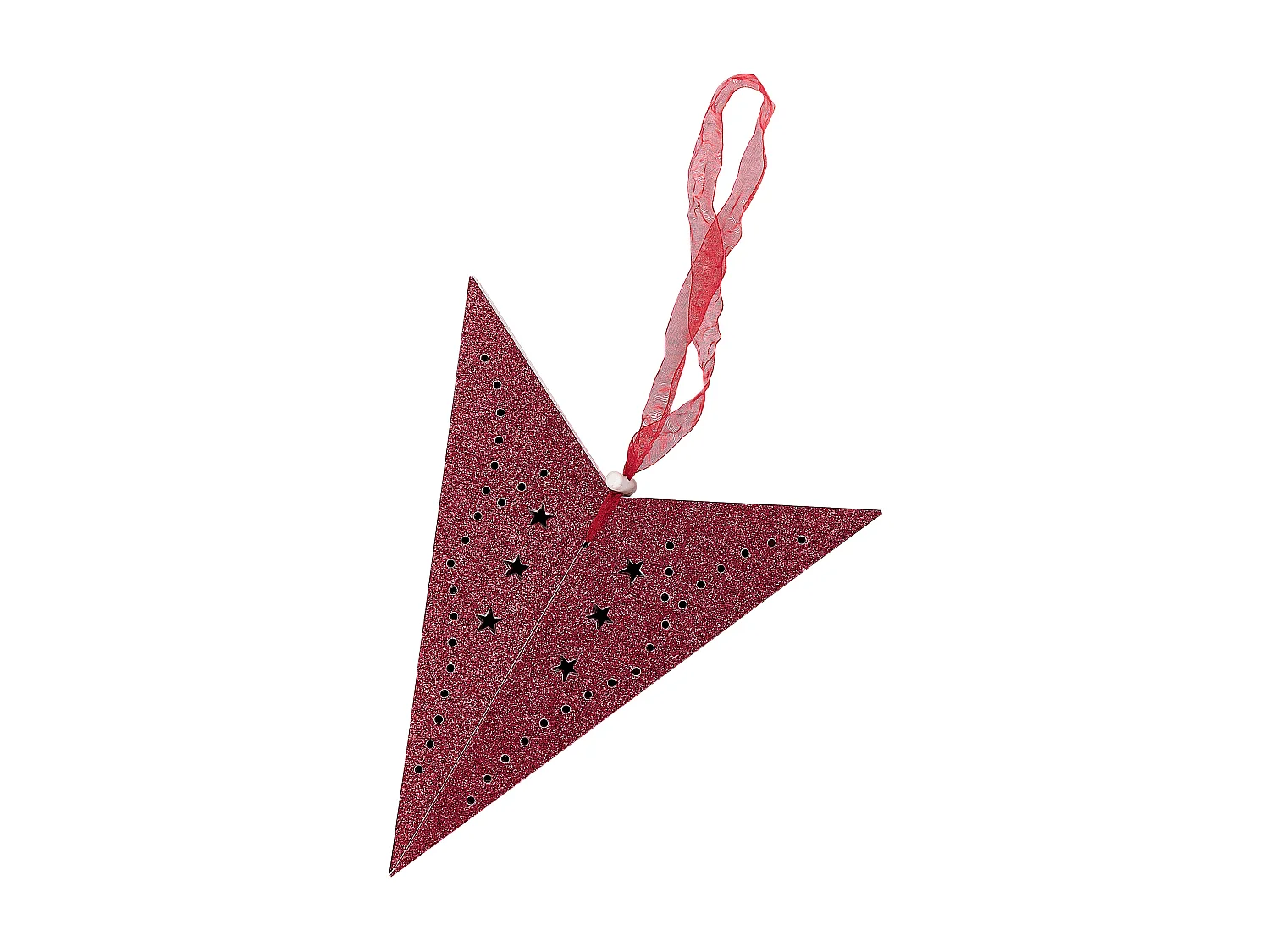 Lot de 2 décorations suspendues LED MOTTI Étoile 45 cm Rouge